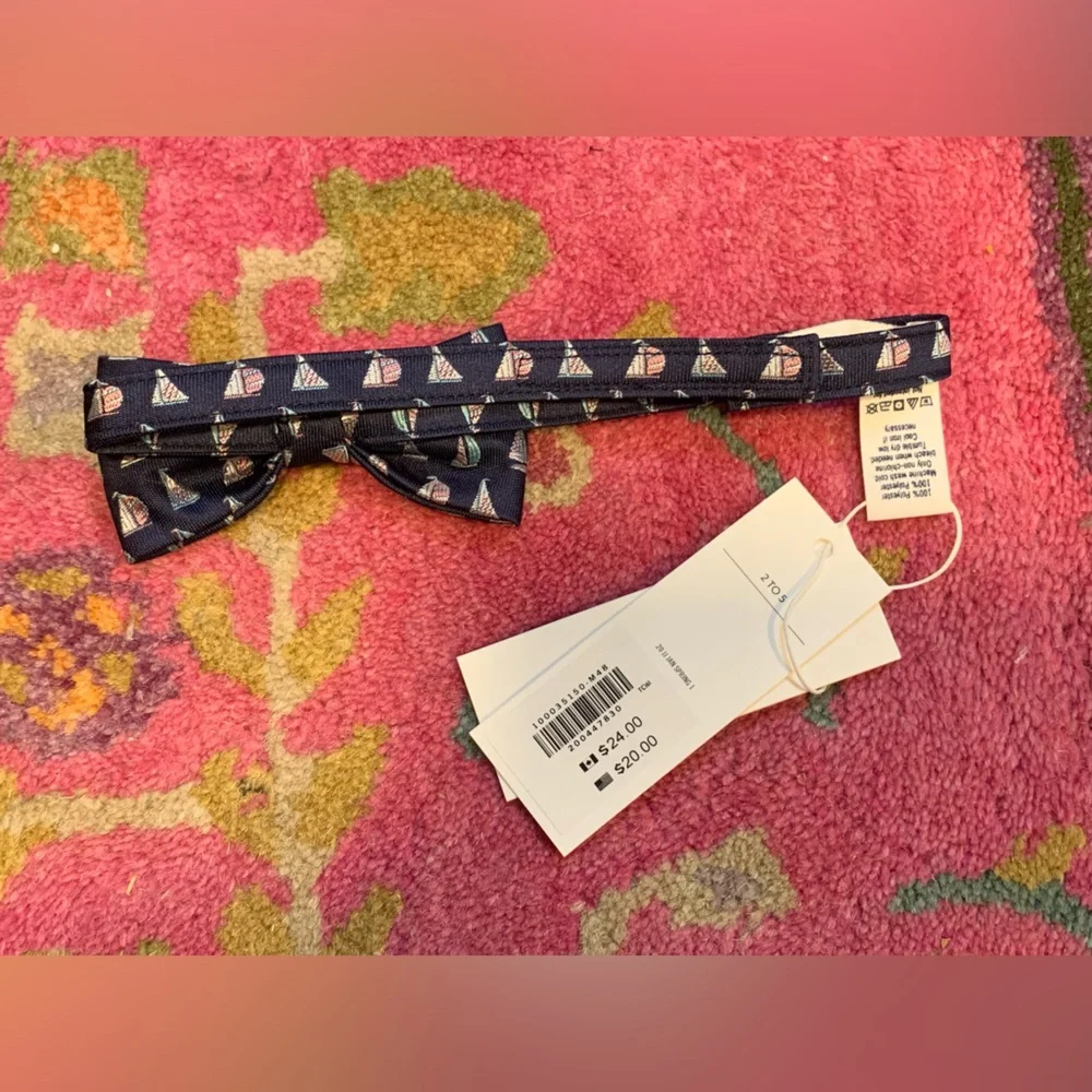 NWT JANIE AND JACK NAUTICAL BOW TIE